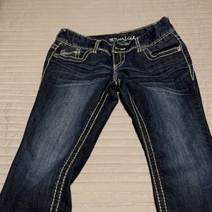 💍Maurices Dark Wash Capri